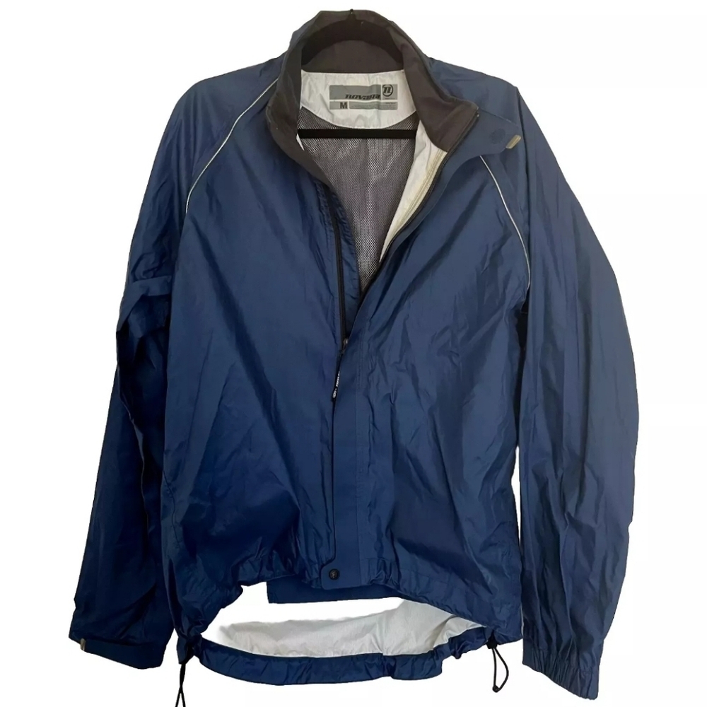 Novara Cycling Vented Waterproof Full Zip‎ Windbreaker Jacket Men's Size Medium